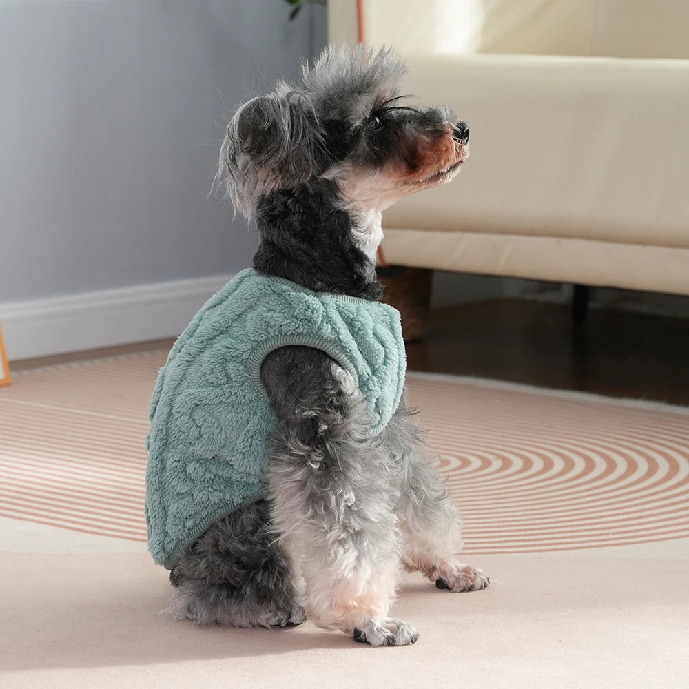 Soft Fleece Dog Sweater Vest | Warm Autumn Winter Apparel for Small Dogs