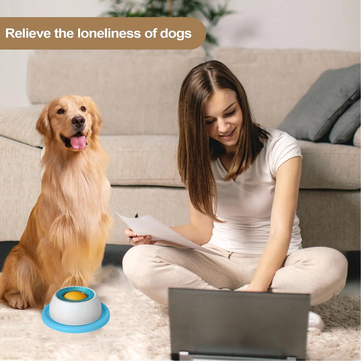 Interactive Dog Lick Toy & Slow Feeder | Puppy Training Enrichment Dispenser