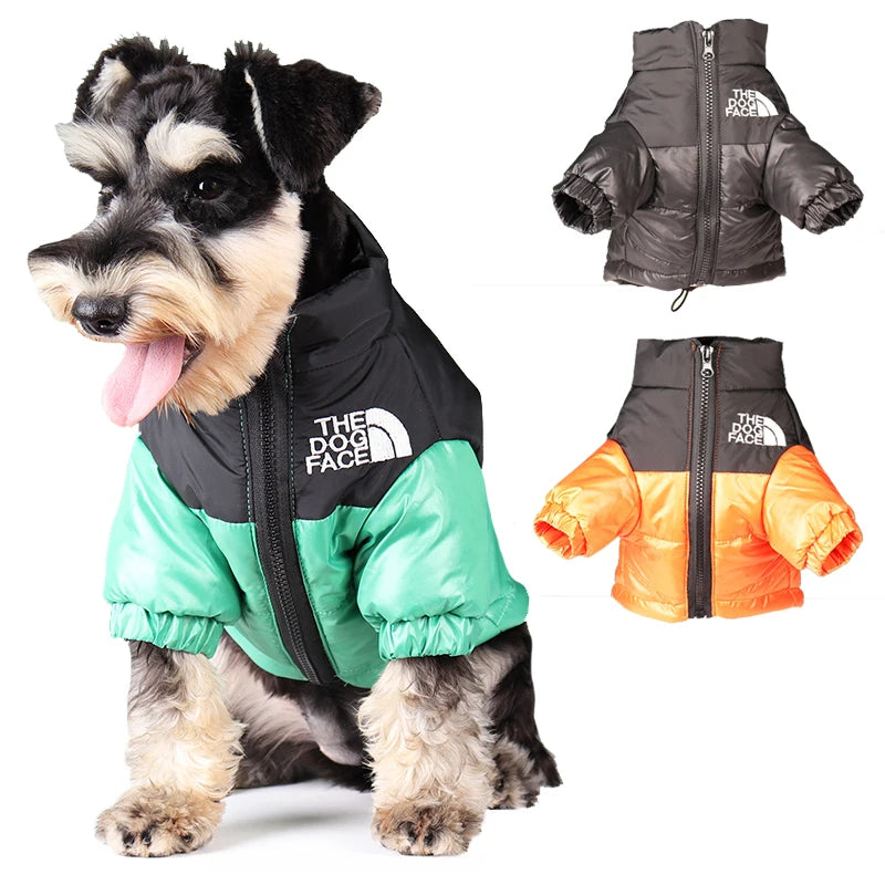 Winter Windproof Dog Jacket | Reflective Coat for Small & Medium Dogs