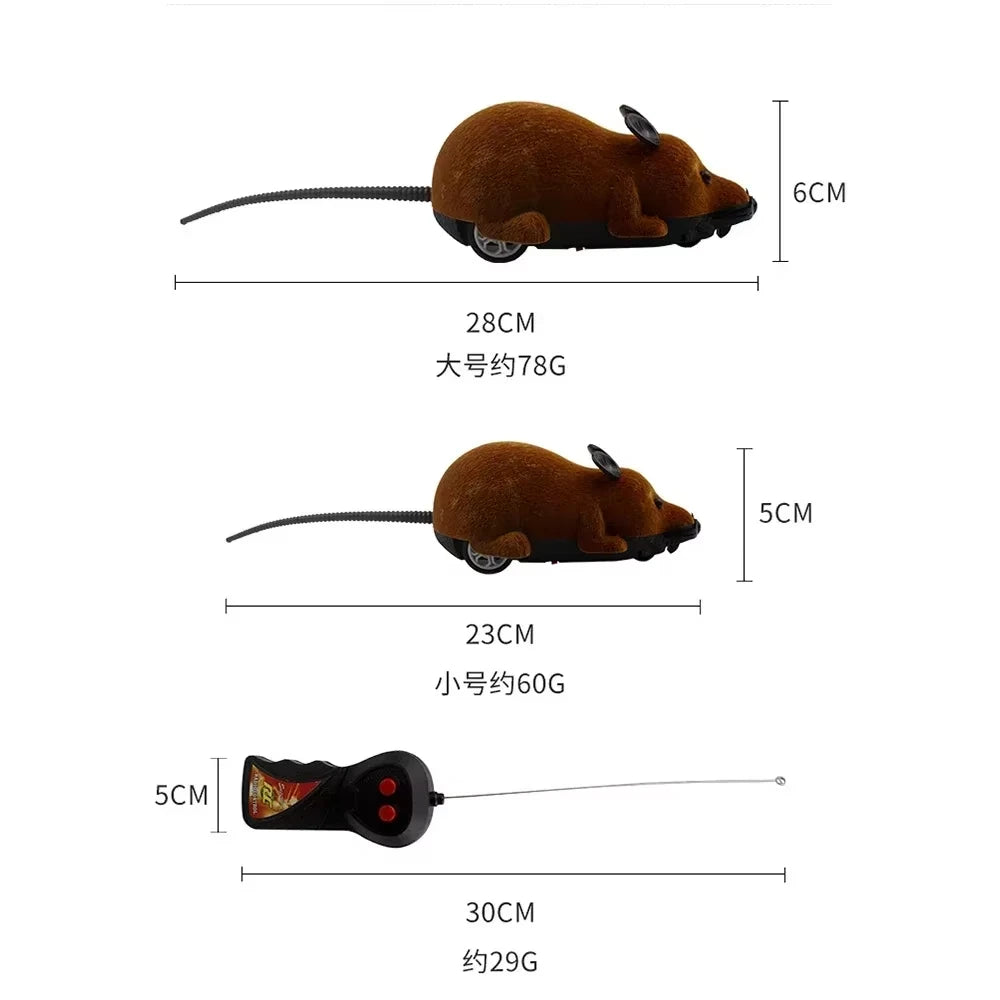 Remote Control Electronic Rat Cat Toy | Wireless Mechanical Motion Kitten Toy