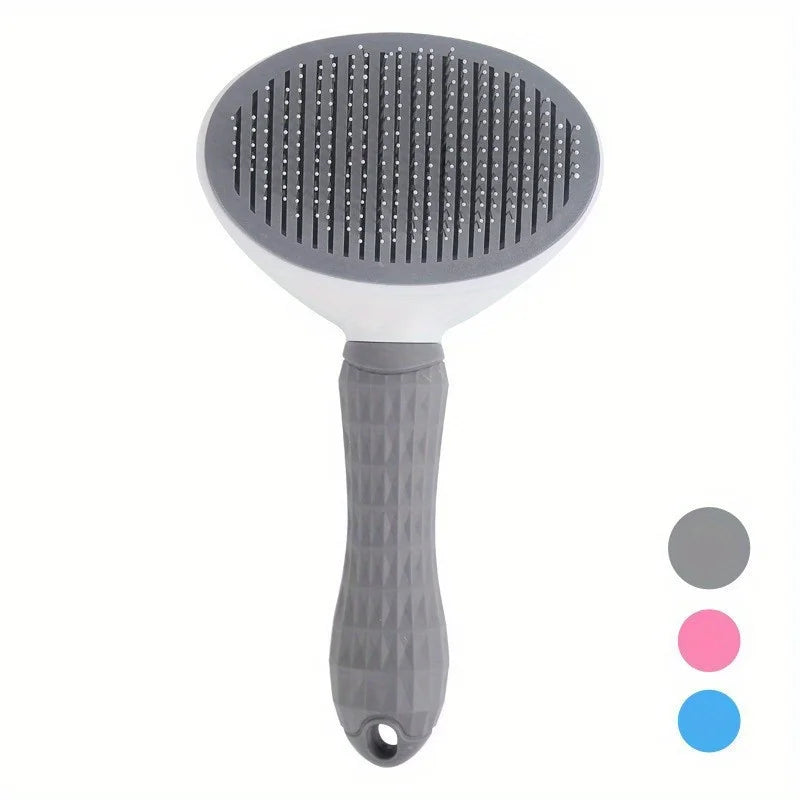One-Click Pet Hair Removal Slicker Brush | Auto Self-Cleaning Grooming Comb