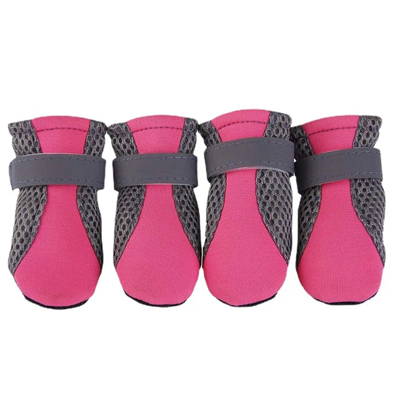 Breathable Waterproof Dog Shoes | Reflective Outdoor Boots for Small & Medium Dogs