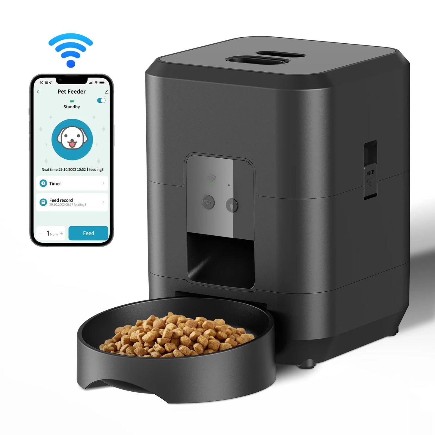 Smart Automatic Pet Feeder | Timed Food Dispenser for Dogs