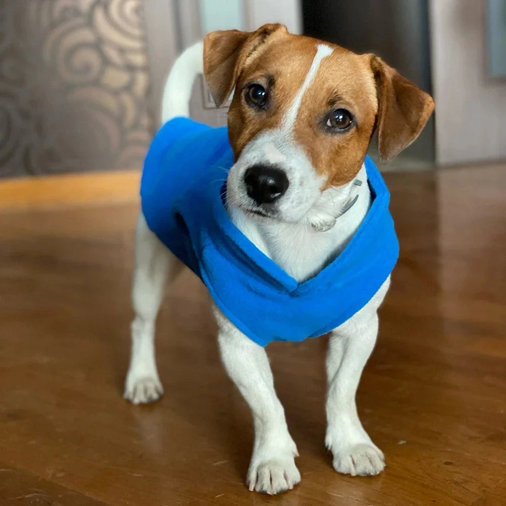 Warm Fleece Dog Jacket Vest with D-Ring