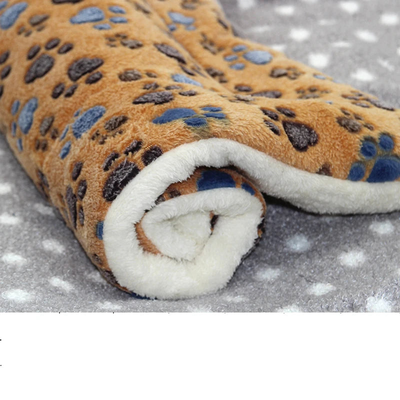 Flannel Dog Bed & Sleeping Mat | Thickened Blanket Rug for Small, Medium & Large Dogs