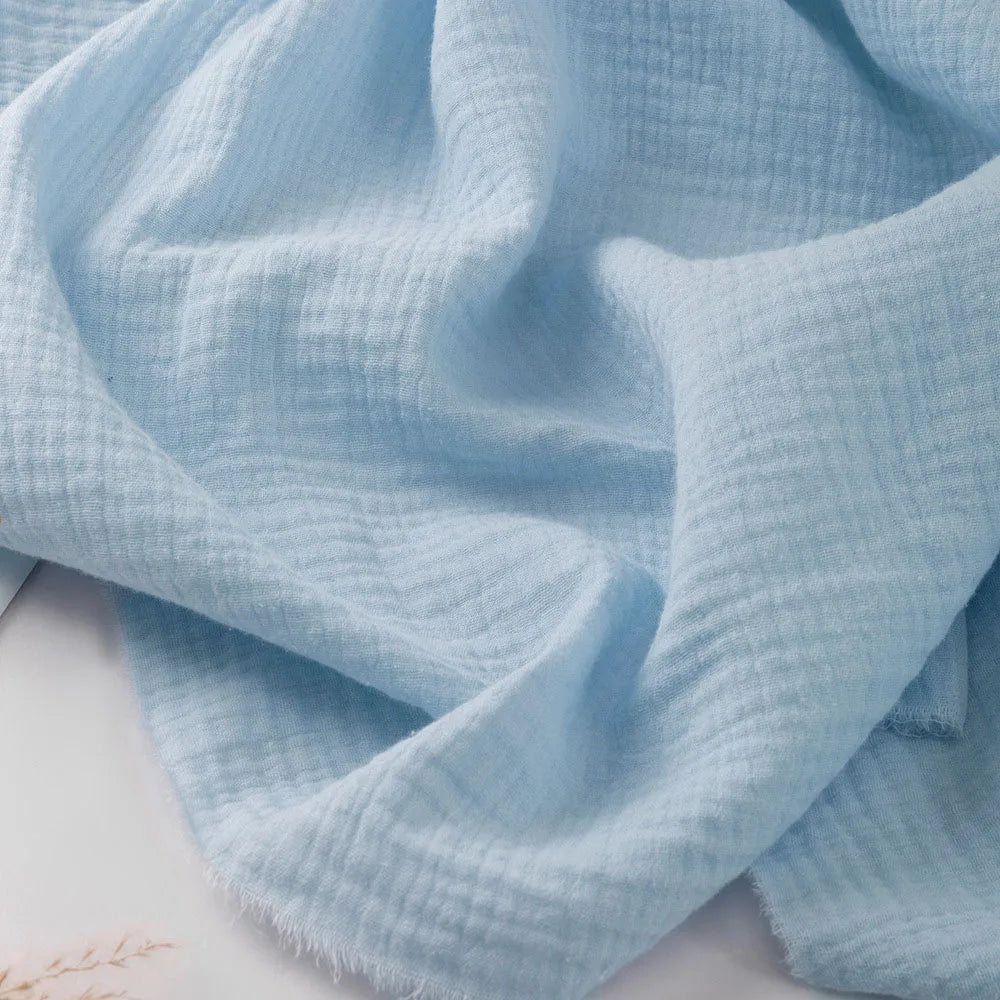 100% Cotton Double Gauze Fabric | DIY Sewing Material for Bedding & Towels