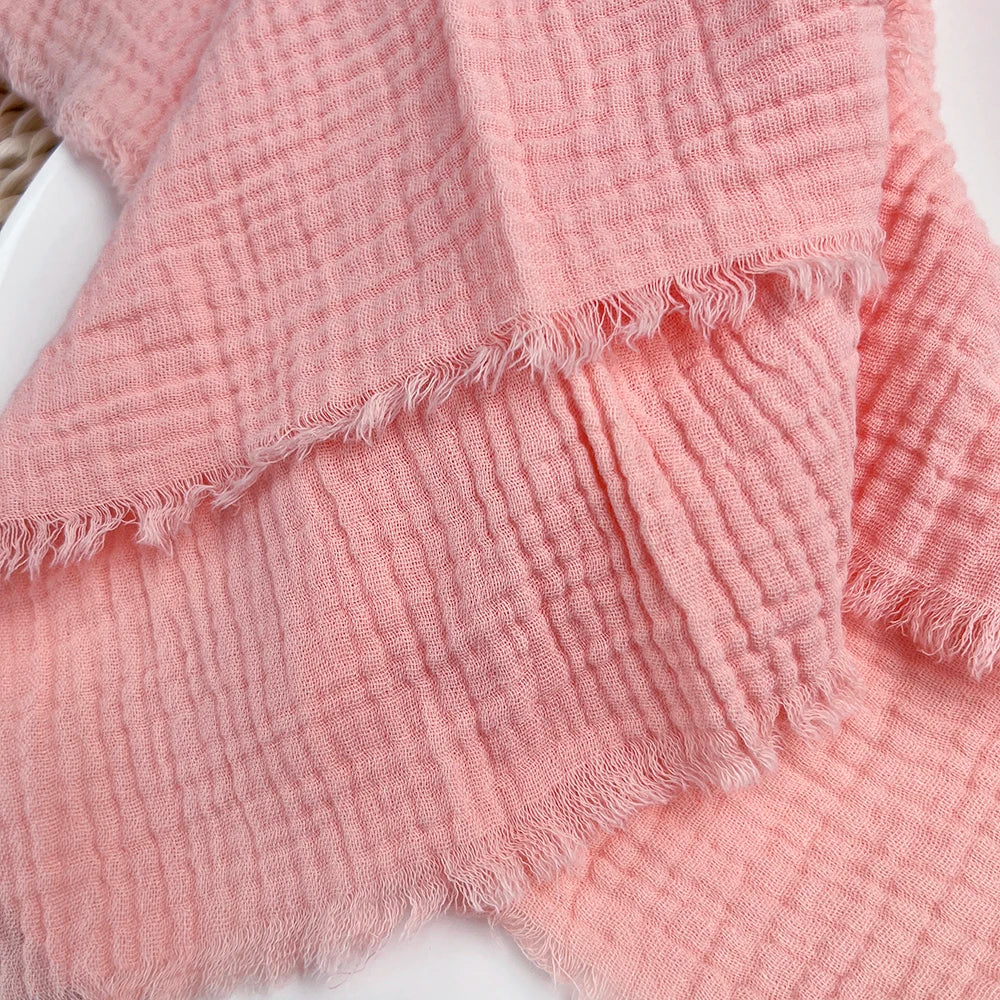 100% Cotton Double Gauze Fabric | DIY Sewing Material for Bedding & Towels
