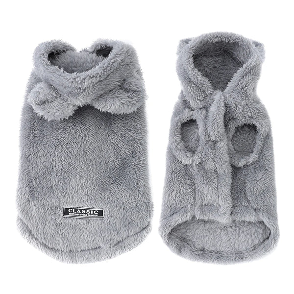 Soft Fleece Dog Hoodie Jacket | Warm Autumn Winter Coat for Small & Medium Dogs