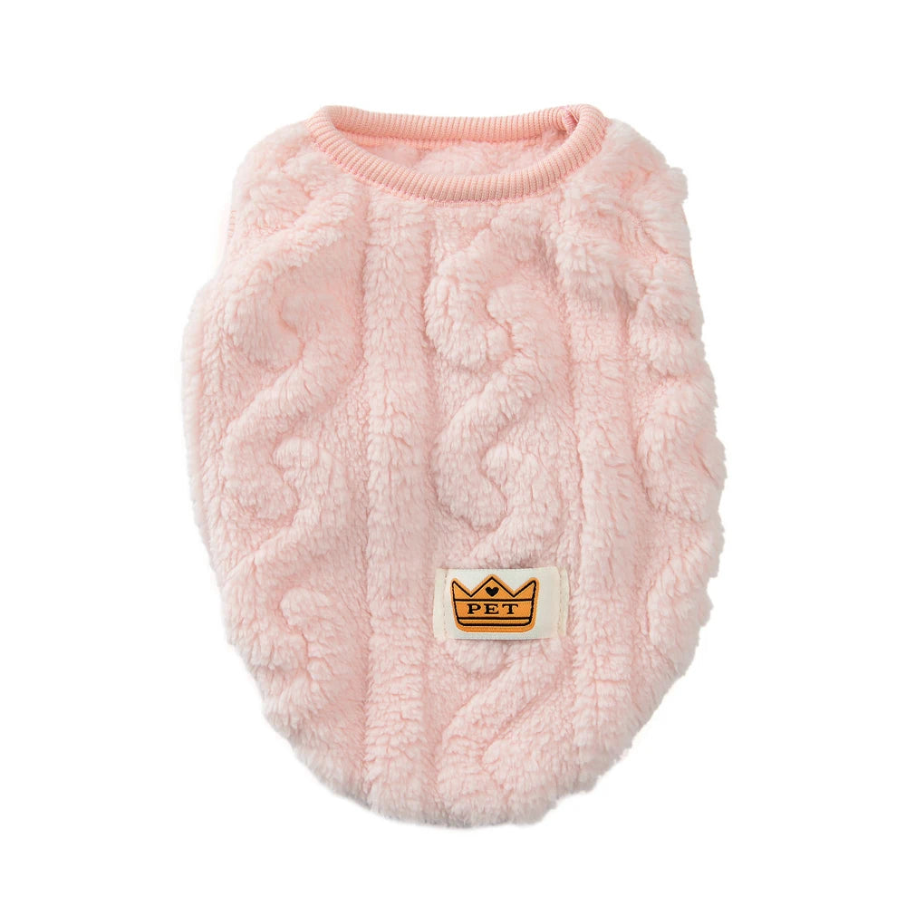 Soft Fleece Dog Sweater Vest | Warm Autumn Winter Apparel for Small Dogs