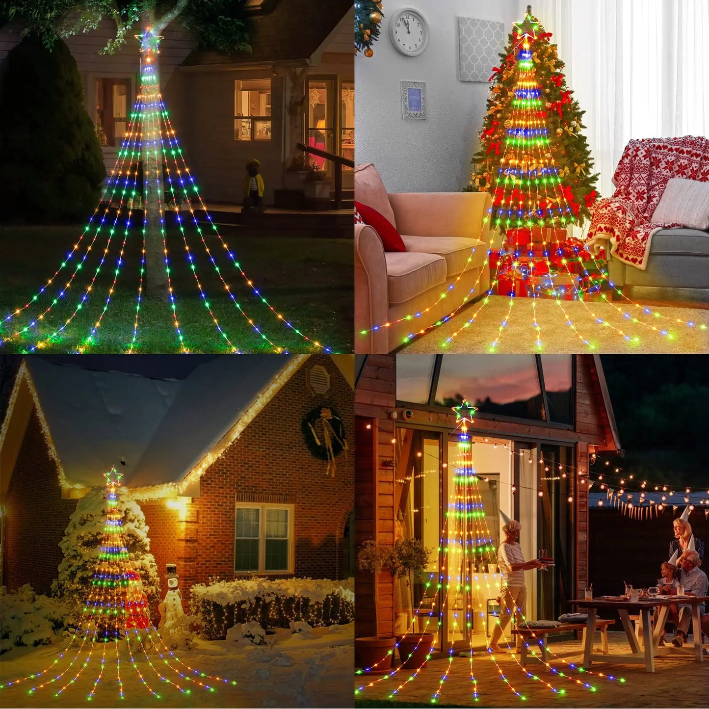 USB Waterproof LED Christmas Fairy String Lights | 8-Mode Indoor & Outdoor Party Light