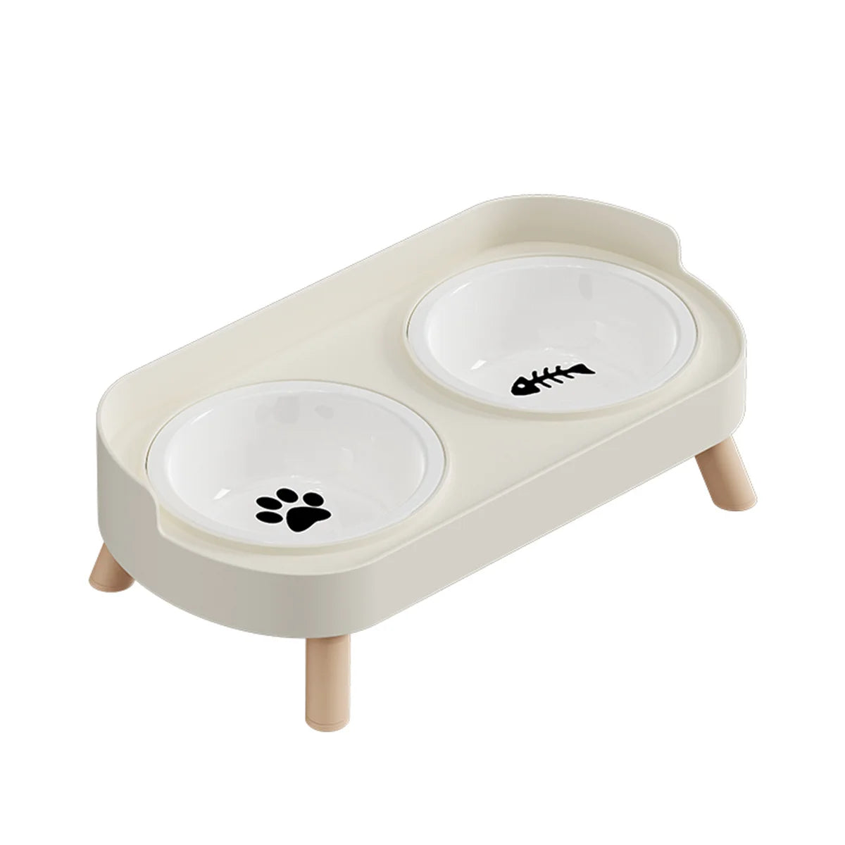 Colorful Stainless Steel Dog Double Bowl | Large Capacity Food & Water Feeder