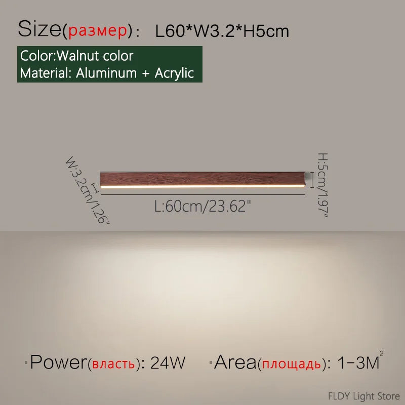 Nordic Modern LED Ceiling Strip Light | Kitchen & Bedroom – Salexe
