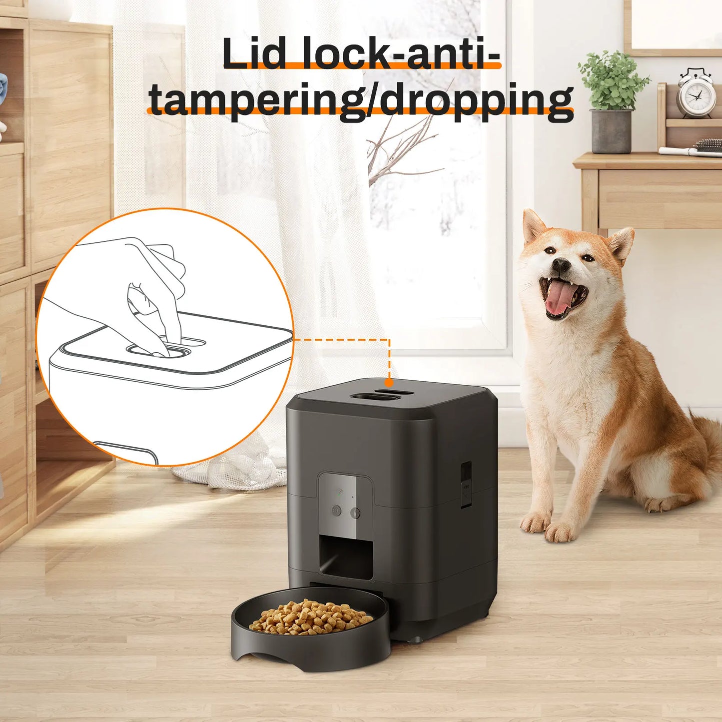 Smart Automatic Pet Feeder | Timed Food Dispenser for Dogs