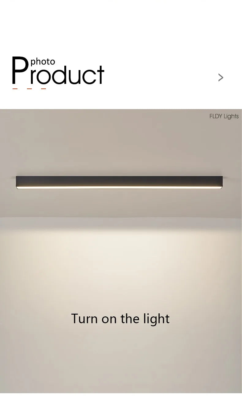 Nordic Modern LED Ceiling Strip Light | Kitchen & Bedroom – Salexe