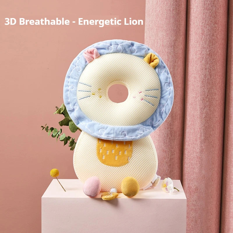 Baby Head Protection Headrest Cushion | Newborn Safety Pillow for Kids Bedding