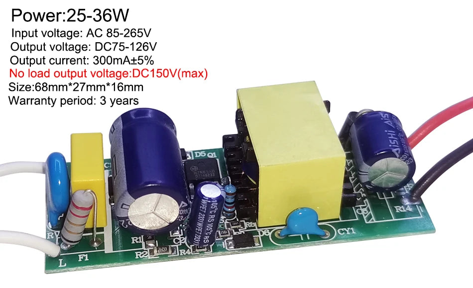 LED Driver Power Supply 110-265V | Constant Current Transformer 300mA