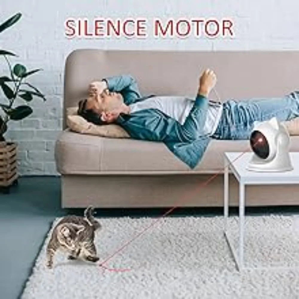 Automatic Cat Laser Toy | Motion Sensor Multi-Angle Rechargeable Interactive Toy