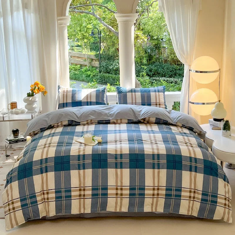 Kawaii Bear Floral Bedding Set | Duvet Cover, Pillowcase & Sheet Full Queen King