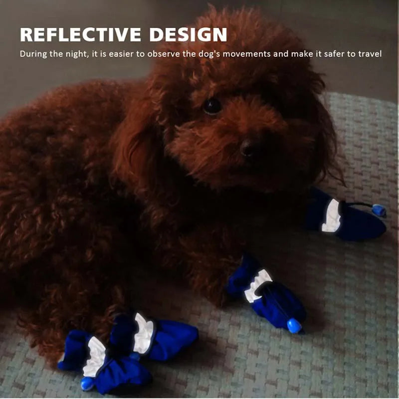 Antiskid Waterproof Dog Shoes | Soft Sole Winter Paw Protection